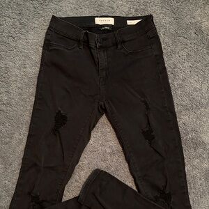 PacSun Charcoal Ripped Skinny Jeans